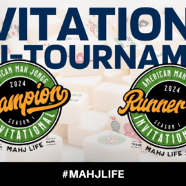 Two championship rings for the 2024 Mahj Life American Mahjong Tournament.