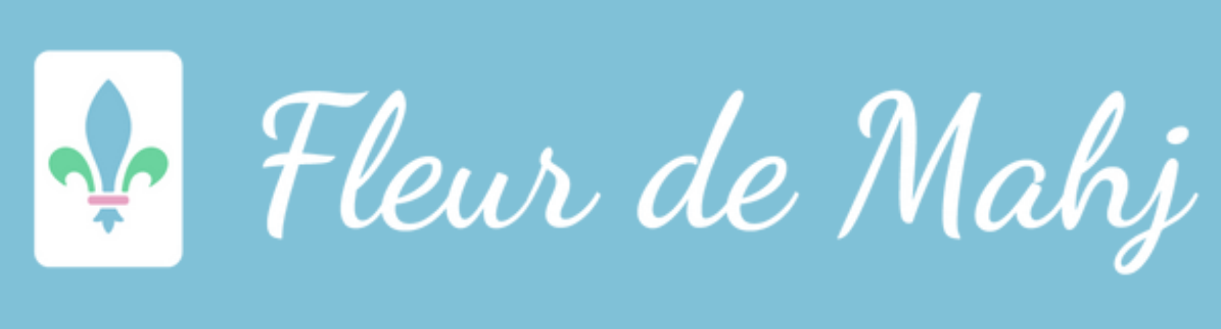 Fleur de Mahj logo with fleur-de-lis.