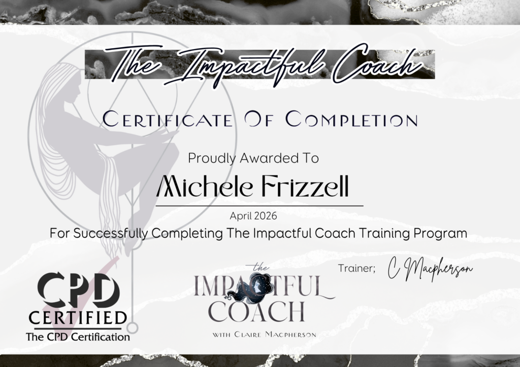 Certificate of completion for The Impactful Coach